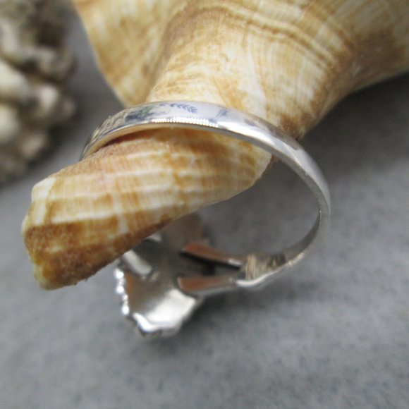 Dainty Native American Sterling Silver & Turquoise Ring, Southwestern,925 ring - Picture 11 of 11